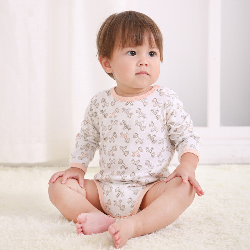 Baby Long-Sleeve Cotton Romper