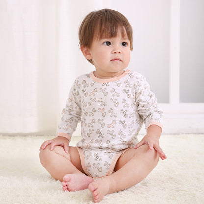Baby Long-Sleeve Cotton Romper