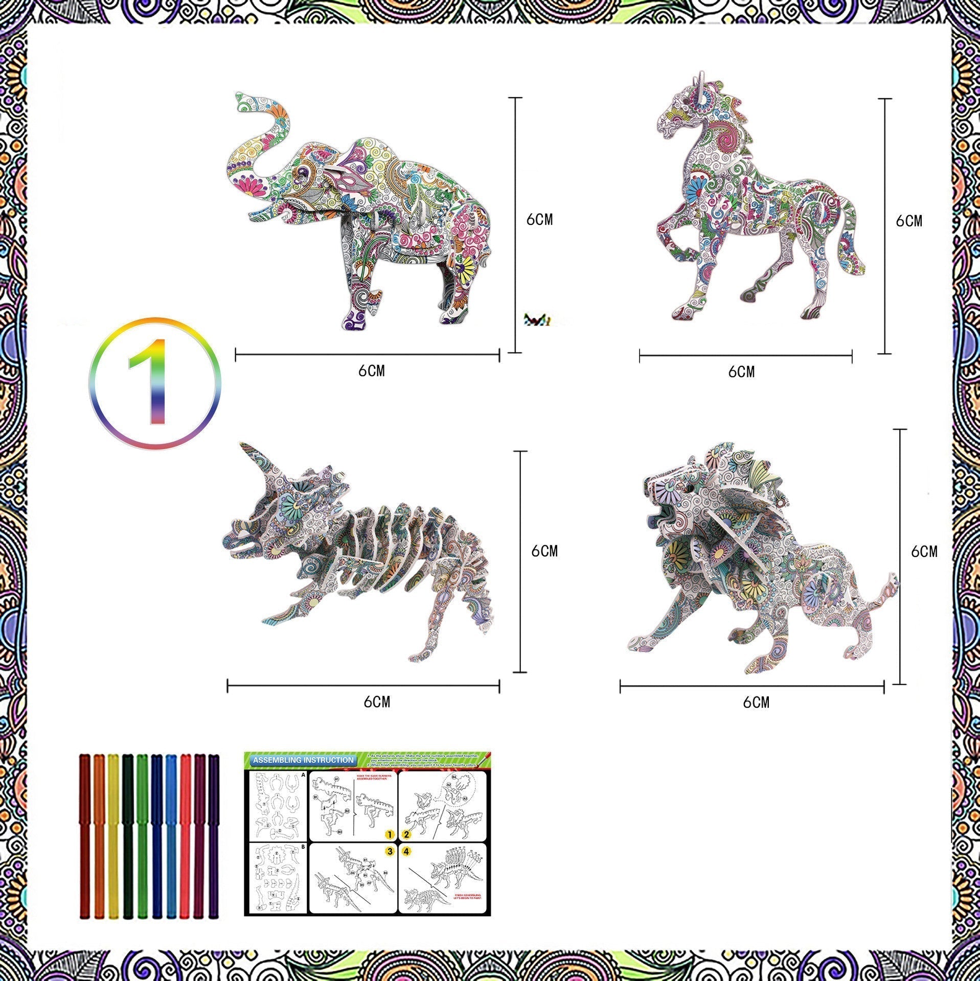 3D DIY Educational Puzzle Set