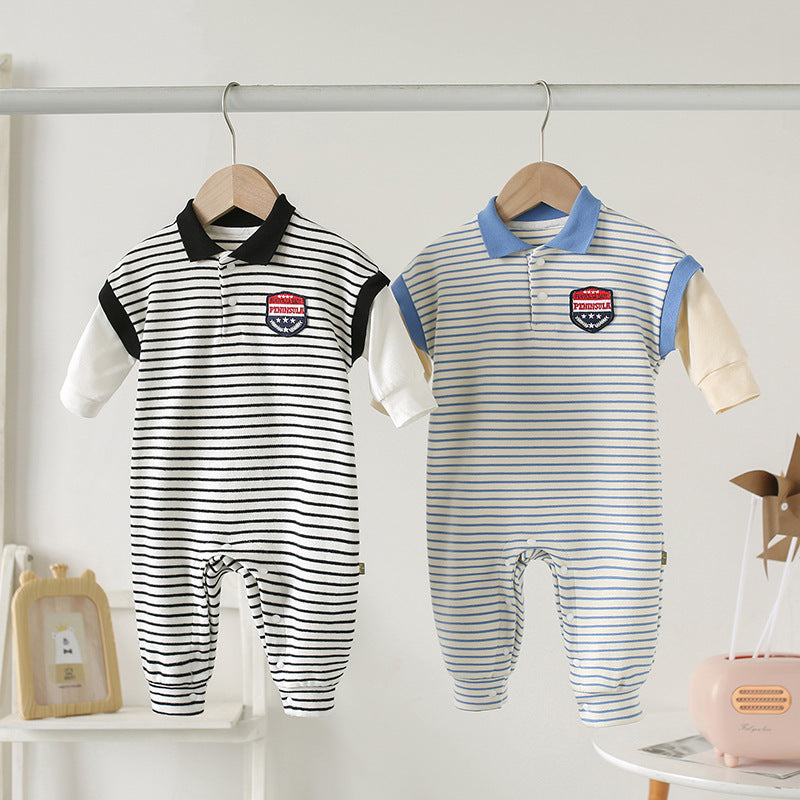 Striped Cotton Onesie