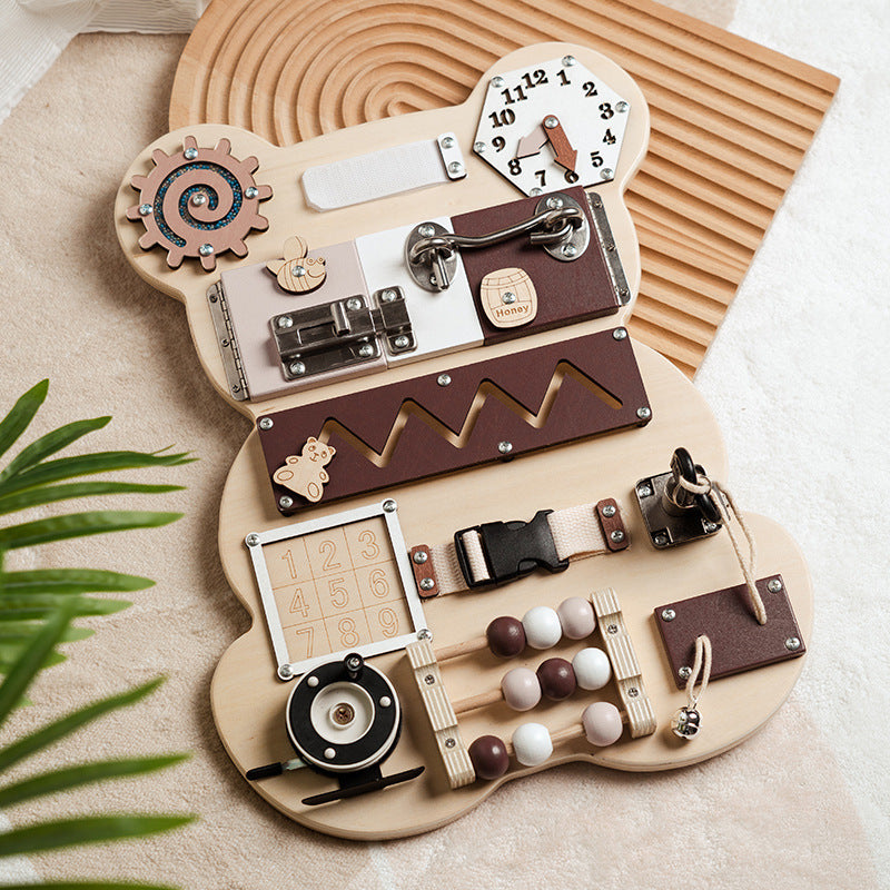 Bear-Shaped Busy Board