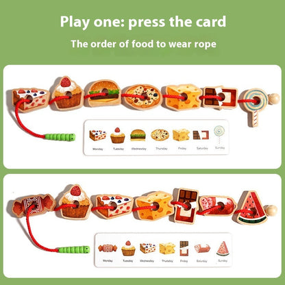 Greedy Caterpillar Threading Toy