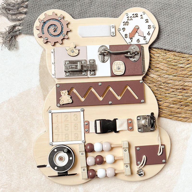 Bear-Shaped Busy Board