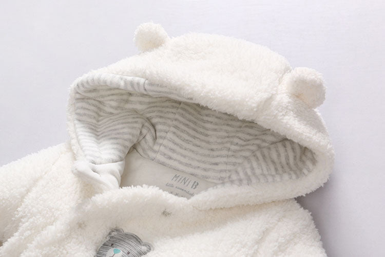 Baby Winter Lamb Cotton Padded Jumpsuit