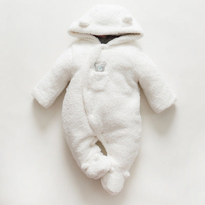Baby Winter Lamb Cotton Padded Jumpsuit