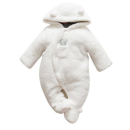 Baby Winter Lamb Cotton Padded Jumpsuit