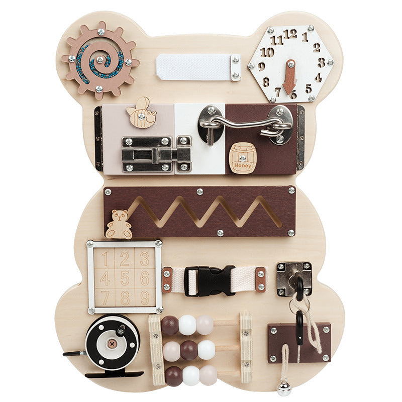 Bear-Shaped Busy Board