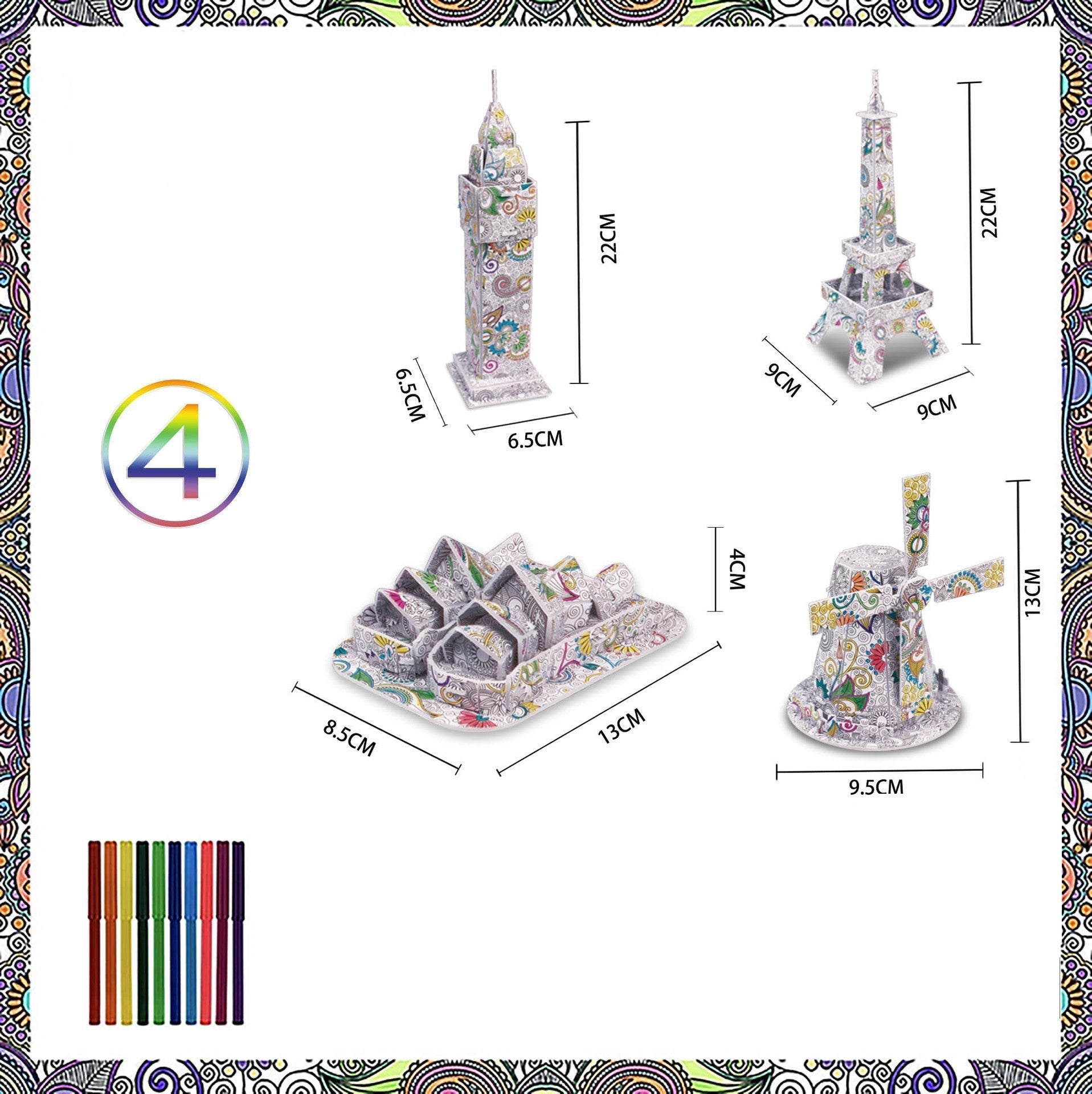 3D DIY Educational Puzzle Set