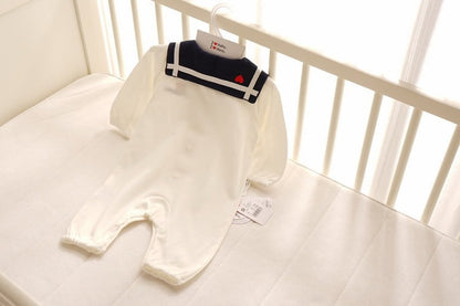 Navy Style Baby Onesie