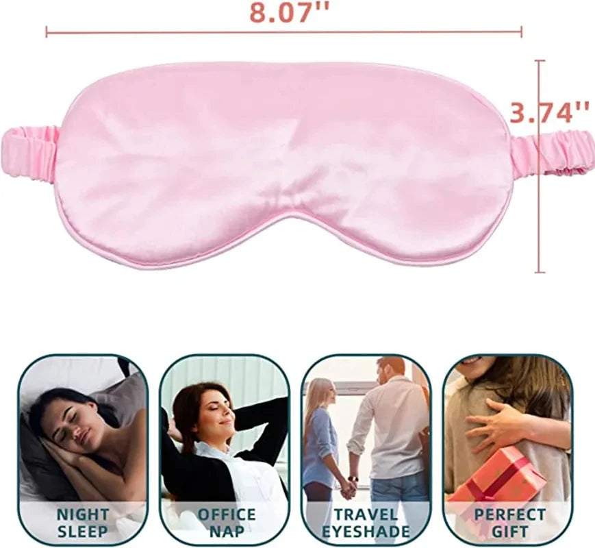Luxury Imitated Silk Sleep Eye Mask – Ultimate Comfort & Relaxation 😴✨