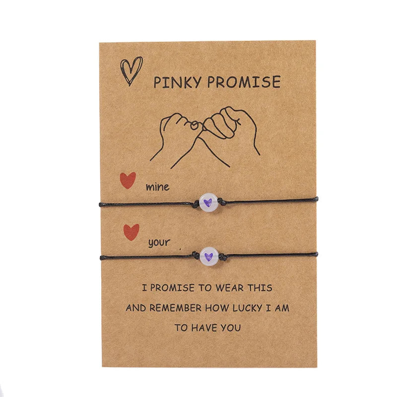 Pinky Promise Bracelets – Matching Couple & Friendship Set 💖✨