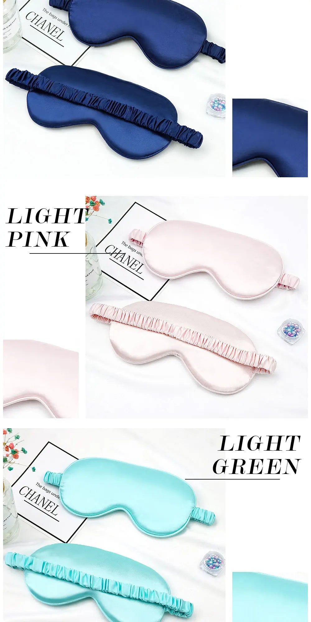 Luxury Imitated Silk Sleep Eye Mask – Ultimate Comfort & Relaxation 😴✨