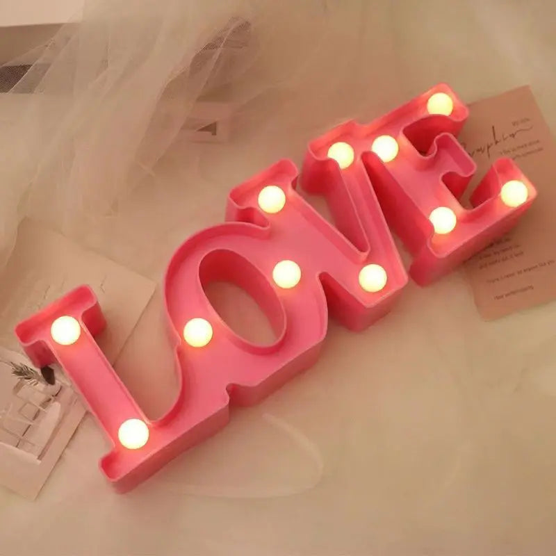 Love Heart LED Lamp with soft warm white glow, ideal for romantic decorations and home décor.