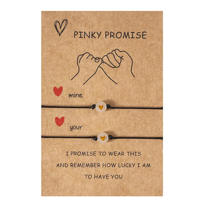 Pinky Promise Bracelets – Matching Couple & Friendship Set 💖✨