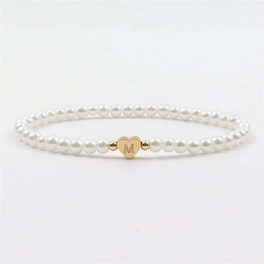 Personalised Initial Pearl Bracelet – Elegant & Timeless Gift ✨💖