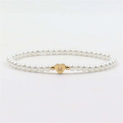 Personalised Initial Pearl Bracelet – Elegant & Timeless Gift ✨💖
