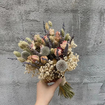 Dried Natural Lavender Bouquet – Elegant & Timeless Floral Décor