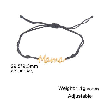 Mama Letters Stainless Steel Bracelet – Elegant Mother’s Day Gift 💖