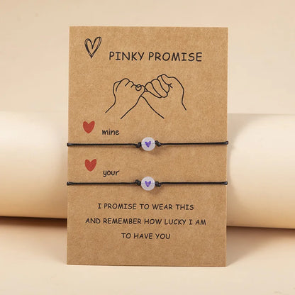 Pinky Promise Bracelets – Matching Couple & Friendship Set 💖✨