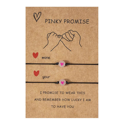 Pinky Promise Bracelets – Matching Couple & Friendship Set 💖✨