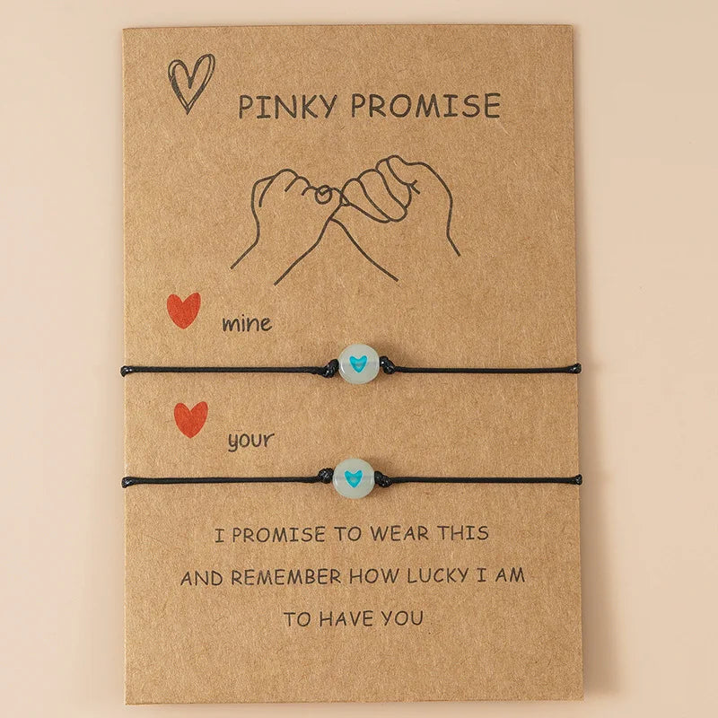 Pinky Promise Bracelets – Matching Couple & Friendship Set 💖✨