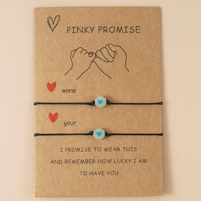 Pinky Promise Bracelets – Matching Couple & Friendship Set 💖✨