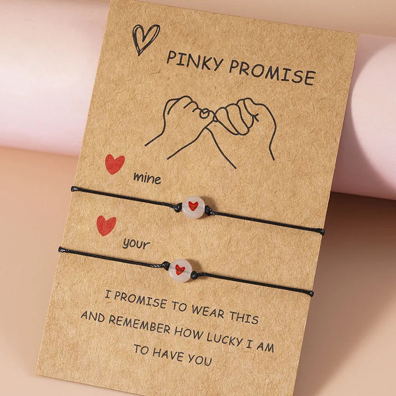 Pinky Promise Bracelets – Matching Couple & Friendship Set 💖✨