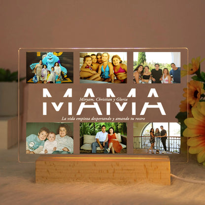 Acrylic Night Light – Personalised Photo & Text LED Lamp 💡✨