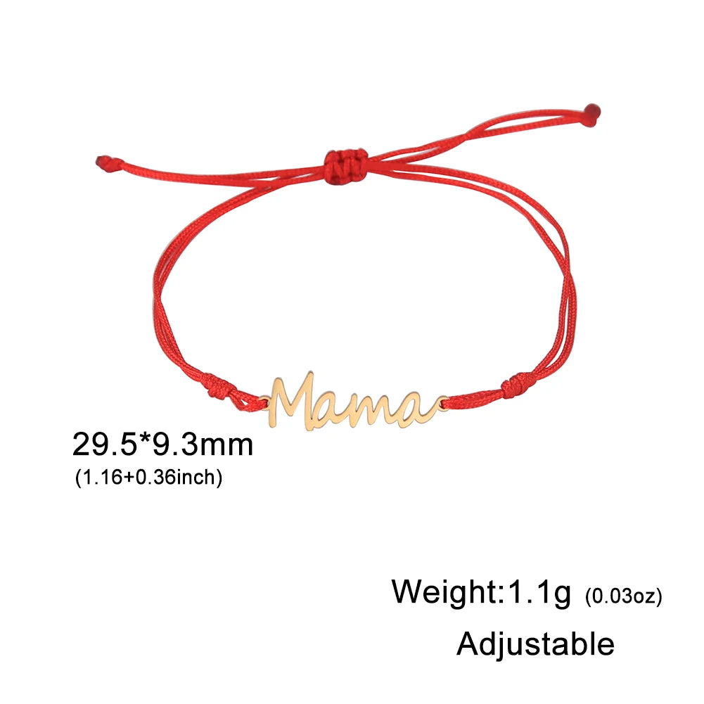 Mama Letters Stainless Steel Bracelet – Elegant Mother’s Day Gift 💖