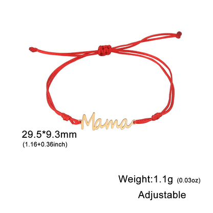 Mama Letters Stainless Steel Bracelet – Elegant Mother’s Day Gift 💖