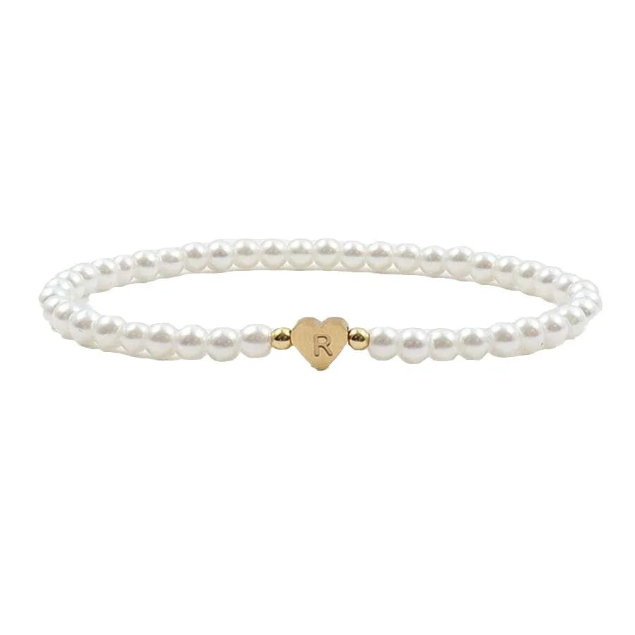 Personalised Initial Pearl Bracelet – Elegant & Timeless Gift ✨💖