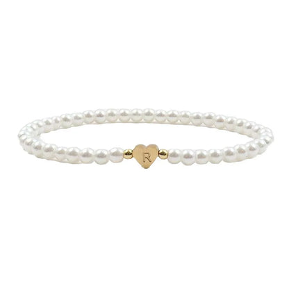 Personalised Initial Pearl Bracelet – Elegant & Timeless Gift ✨💖
