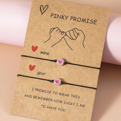 Pinky Promise Bracelets – Matching Couple & Friendship Set 💖✨