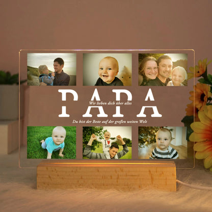 Acrylic Night Light – Personalised Photo & Text LED Lamp 💡✨