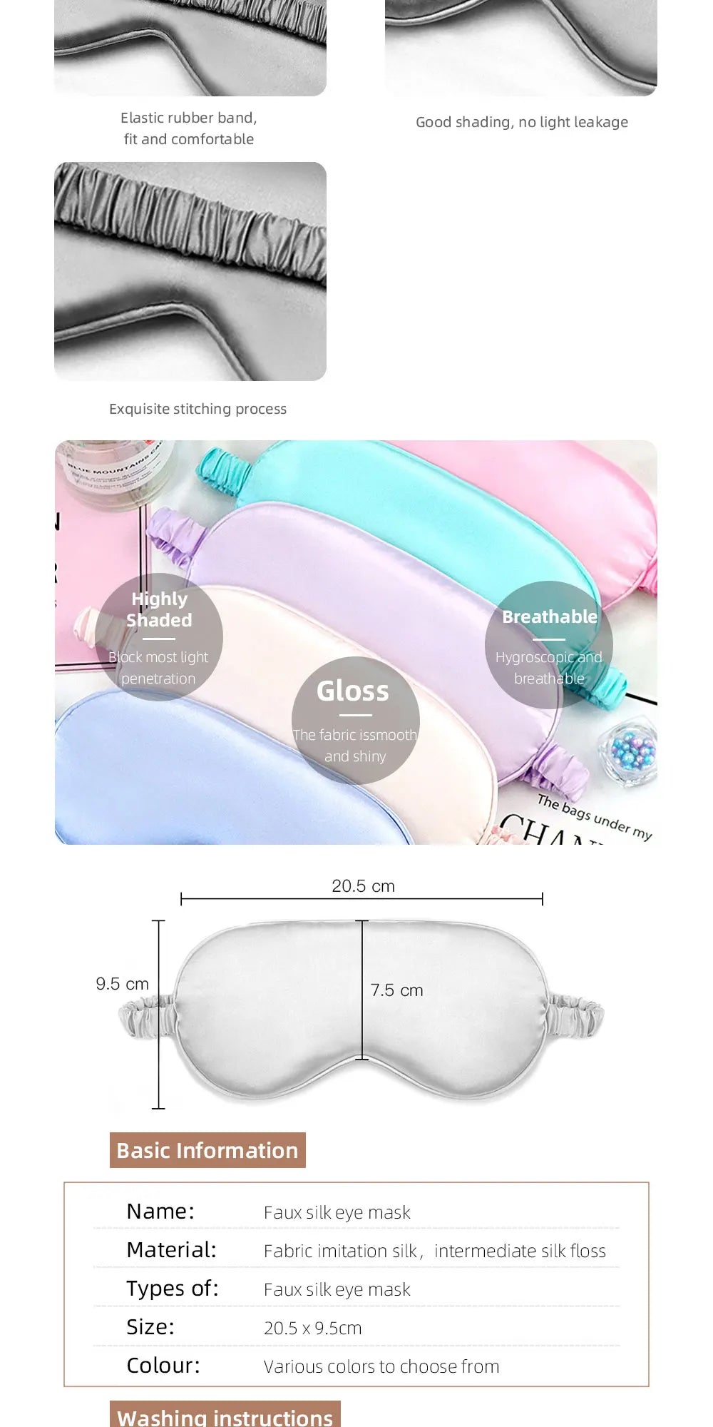 Luxury Imitated Silk Sleep Eye Mask – Ultimate Comfort & Relaxation 😴✨