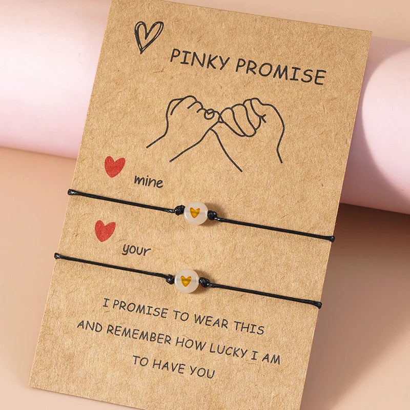 Pinky Promise Bracelets – Matching Couple & Friendship Set 💖✨