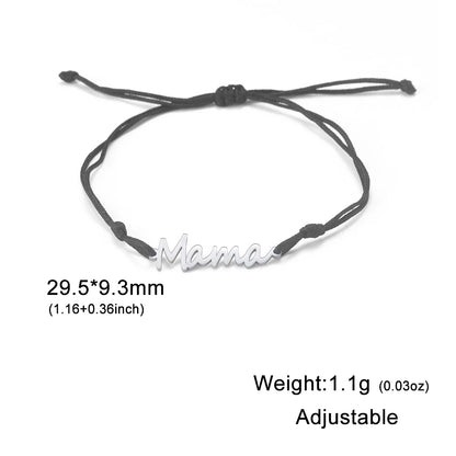 Mama Letters Stainless Steel Bracelet – Elegant Mother’s Day Gift 💖