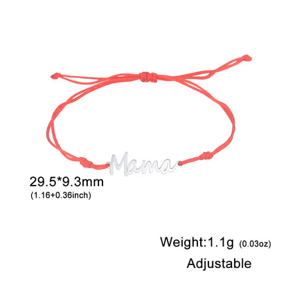 Mama Letters Stainless Steel Bracelet – Elegant Mother’s Day Gift 💖