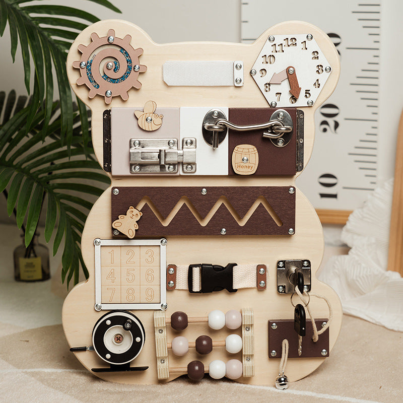 Bear-Shaped Busy Board