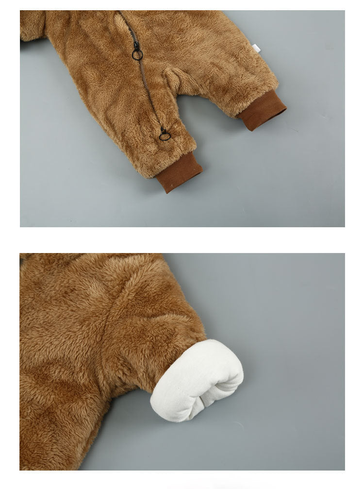 Baby Cotton Hooded Onesie
