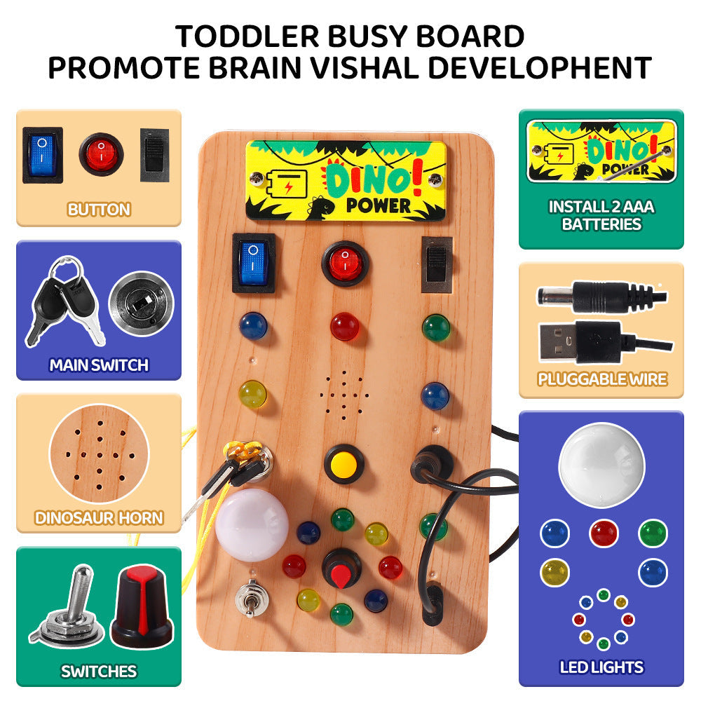 Montessori LED Light Busy Board