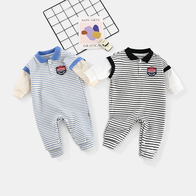 Striped Cotton Onesie