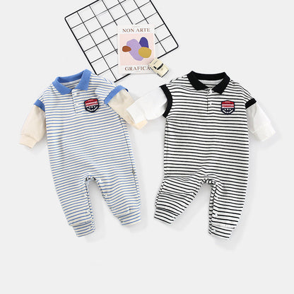 Striped Cotton Onesie