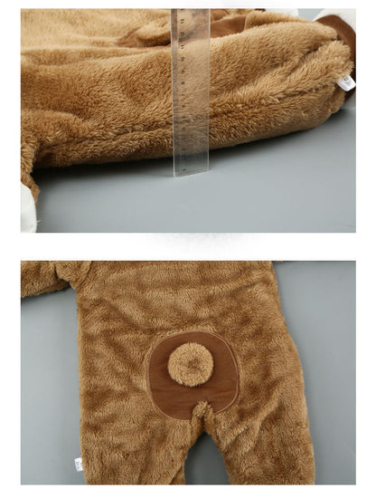 Baby Cotton Hooded Onesie