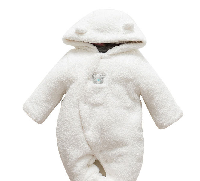 Baby Winter Lamb Cotton Padded Jumpsuit