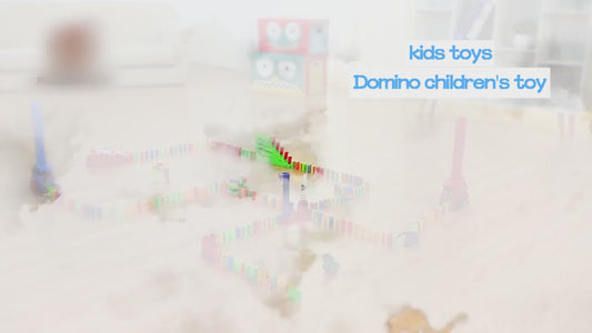 Domino Train Toy – Automatic Building Blocks Train for Kids